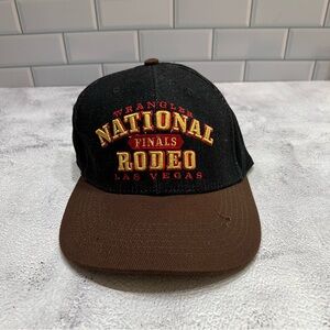 Brand New Wrangler National Rodeo Finals Las Vegas Adjustable Strap Back Hat